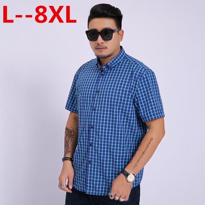5XL 6XL Plus 8XL New Summer short sleeve turndown collar Linen soft comfortable cool plaid print solid business mens shirts
5XL 6XL Plus 8XL New Summer short sleeve turndown collar Linen soft comfortable cool plaid print solid business mens shirts