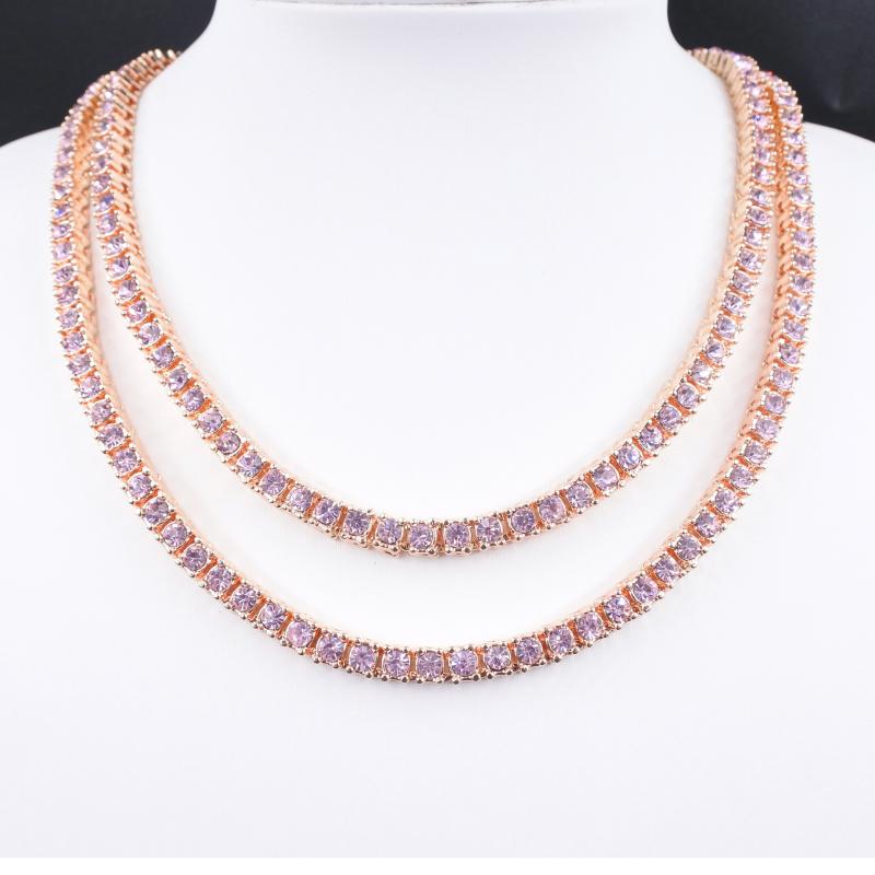 Chokers Rose Gold Pink Crystal 1 Row Tennis Chain Hip Hop Women's Necklace Men's Punk Rapper Singer's Iced Out Bling Cz Fashion Jewelry, Golden;silver
Chokers Rose Gold Pink Crystal 1 Row Tennis Chain Hip Hop Women's Necklace Men's Punk Rapper Singer's Iced Out Bling Cz Fashion Jewelry, Golden;silver
