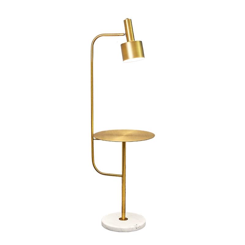 Post Modern Creative Floor Lights With Table Nordic Simple Living Room Bedroom Study Reading Floor Lamp Marble Base E27 LED Dimmable Lights