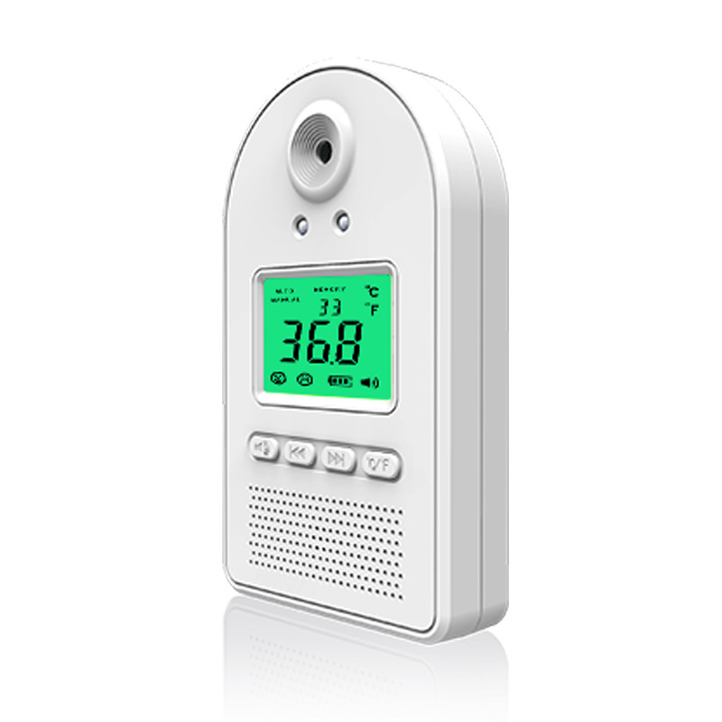 Non-contact K5 Infrared Thermometer Wall Mount Digital Electronic Intelligent Voice Broadcast Body Temperature Tester Measuring Instrument