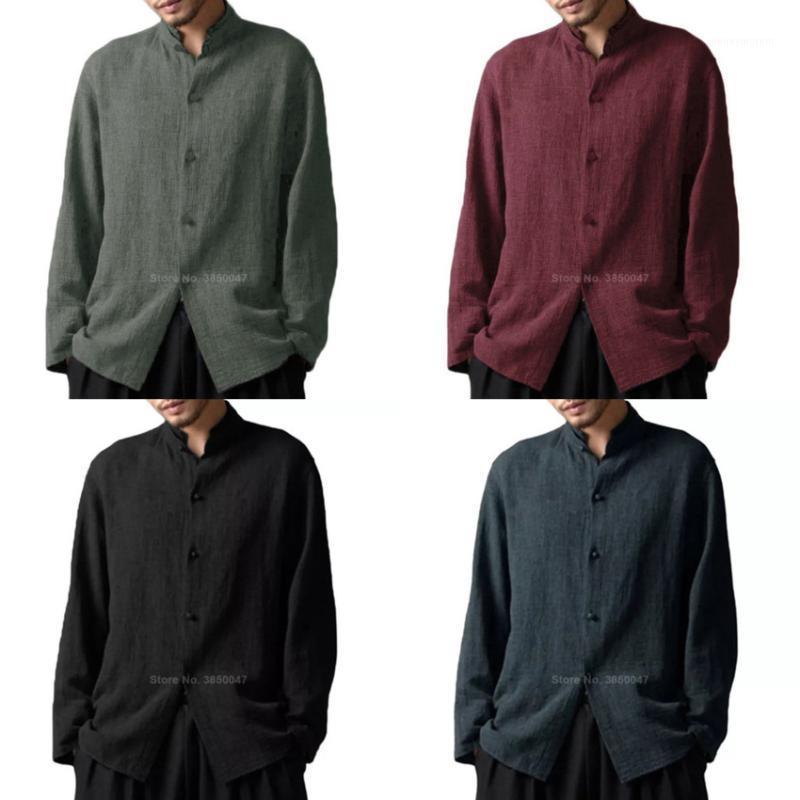 2020 Cotton Men's Tang Suit Shirt Traditional Chinese Costume Long Sleeve Casual Male Solid Color Jacket Clothes Plus Size S-5XL1
2020 Cotton Men's Tang Suit Shirt Traditional Chinese Costume Long Sleeve Casual Male Solid Color Jacket Clothes Plus Size S-5XL1