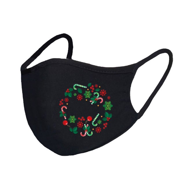 Black Christmas Decoration Party Mask Xmas Gifts Face Mask 2021 New Year Party Supplies 10 designs