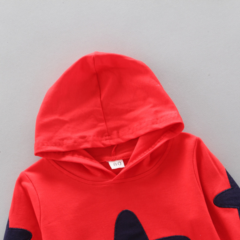 Children Cotton Out Clothes Spring Autumn Baby Boys Girls Cartoon Hooded Pants 2Pcs/sets Infant Kids Fashion Toddler TracksuitsX1019