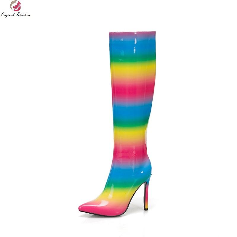 Size 33-48 Fashion Side Zipper Women's Boots Pointed Toe Print Knee High Long Boots Femmes Bottes Party Shoes Woman Botas Mujer, Ef8656 black
Size 33-48 Fashion Side Zipper Women's Boots Pointed Toe Print Knee High Long Boots Femmes Bottes Party Shoes Woman Botas Mujer, Ef8656 black