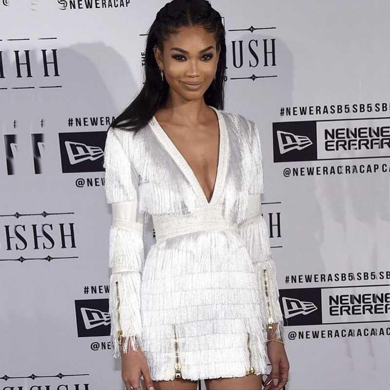 Wholesale 2021 New woman's dress tassel Long sleeve V-neck Sexy fashion celebrity Boutique cocktail party bandage dress, Black
Wholesale 2021 New woman's dress tassel Long sleeve V-neck Sexy fashion celebrity Boutique cocktail party bandage dress, Black