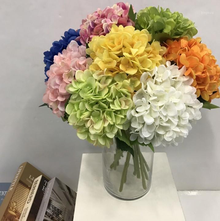 Single simulation Hydrangea 12 color imitation flowers artificial flower simulation plant wedding props 2 leaf Hydrangea1, As pic 
Single simulation Hydrangea 12 color imitation flowers artificial flower simulation plant wedding props 2 leaf Hydrangea1, As pic