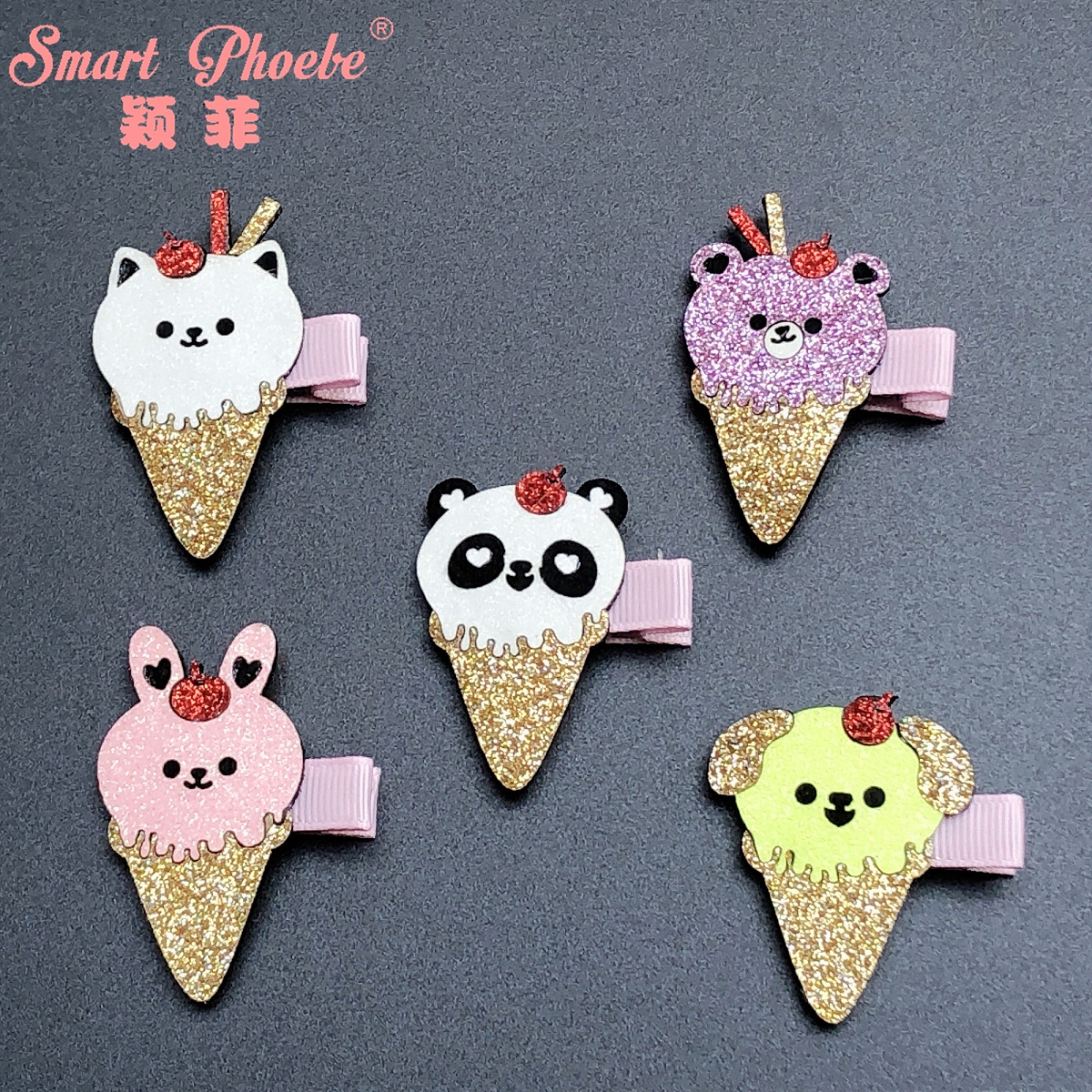 Boutique 30pcs Fashion Glitter Icecream Animal Hairpins Cat Bear Bunny Dog Panda Hair Clips Princess Headwear Hair Accessories for Girls, Rabbit
Boutique 30pcs Fashion Glitter Icecream Animal Hairpins Cat Bear Bunny Dog Panda Hair Clips Princess Headwear Hair Accessories for Girls, Rabbit