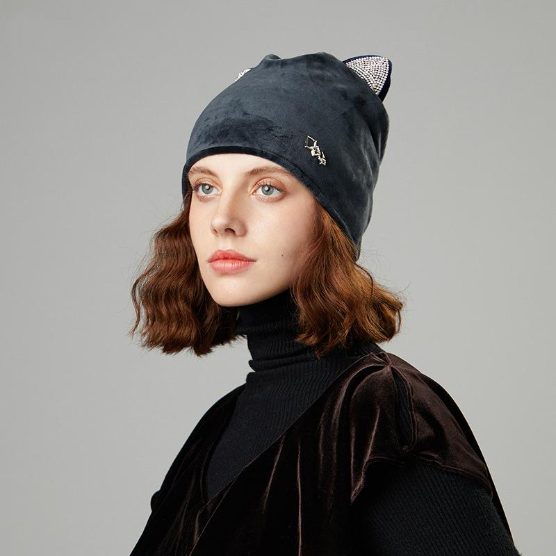 2020 New Fashion Autumn Winter Velvet Sweet Cat Ear Perm Drill Lady's Cover Hat, White
2020 New Fashion Autumn Winter Velvet Sweet Cat Ear Perm Drill Lady's Cover Hat, White
