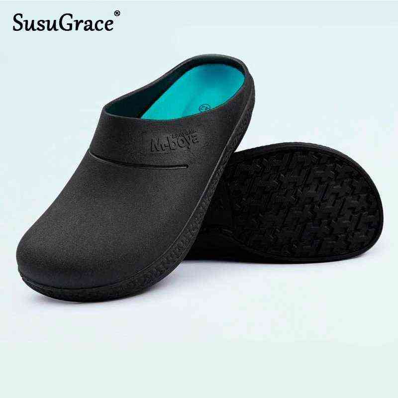 SusuGrace EVA Unisex Chef Shoes Waterproof Oil-proof Kitchen Work Cook Footwear Non-slip el Restaurant Men Slippers 220209, Black
SusuGrace EVA Unisex Chef Shoes Waterproof Oil-proof Kitchen Work Cook Footwear Non-slip el Restaurant Men Slippers 220209, Black
