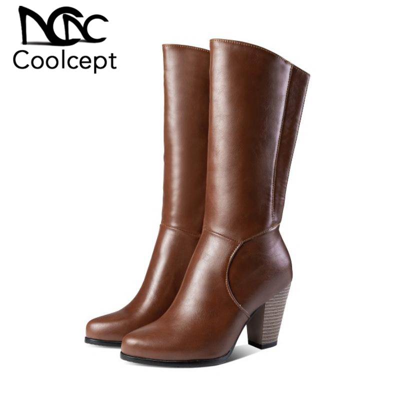 CoolCept Plus Size 34-52 Women Half Short Boots Winter Keep Warm Fur Office Ladies Party Shoes Casual Zipper High Heels Boots, Black
CoolCept Plus Size 34-52 Women Half Short Boots Winter Keep Warm Fur Office Ladies Party Shoes Casual Zipper High Heels Boots, Black