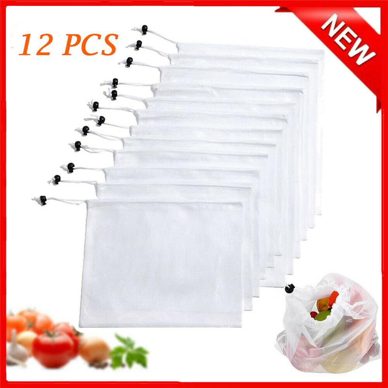 6pcs Reusable Produce Bags Rope Mesh Vegetable Fruit Toys Storage Pouch Kit Set Kitchen Vegetable Storage Shopping Friendly Bags
6pcs Reusable Produce Bags Rope Mesh Vegetable Fruit Toys Storage Pouch Kit Set Kitchen Vegetable Storage Shopping Friendly Bags