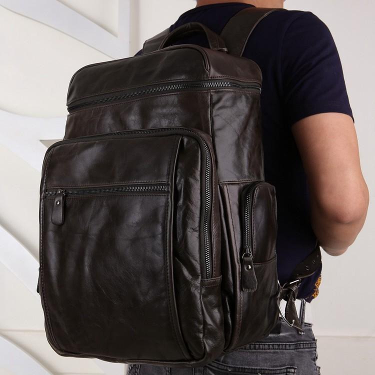 Man Backpack Cow Leather 2020 Business Vintage 15" Laptop Travel Casual Backpacks Bags Men Black Book School Backpack Male, Brown
Man Backpack Cow Leather 2020 Business Vintage 15" Laptop Travel Casual Backpacks Bags Men Black Book School Backpack Male, Brown
