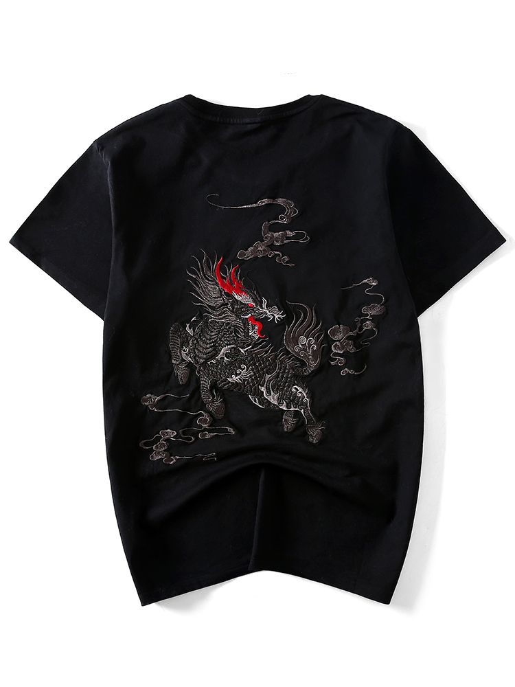 2021 New Men's Embroidered Cotton t Shirt Short Chinese Dragon Fashion Young Couple T-shirts Streetwear Size 5xl 1wc9 1WC9, White
2021 New Men's Embroidered Cotton t Shirt Short Chinese Dragon Fashion Young Couple T-shirts Streetwear Size 5xl 1wc9 1WC9, White