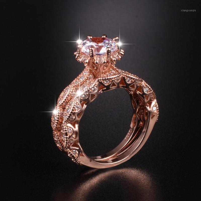 Cluster Rings Luxury Flower 3ct Diamond Ring Set 2-in-1 Solid 925 Sterling Silver 18K Rose Gold Engagement Wedding For Women Jewelry, Golden;silver
Cluster Rings Luxury Flower 3ct Diamond Ring Set 2-in-1 Solid 925 Sterling Silver 18K Rose Gold Engagement Wedding For Women Jewelry, Golden;silver