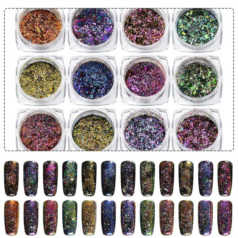 MEET ACROSS 12 Color Round Shape Nail Glitter Powder Dust Pigment 3D Nail Art Decorations Art Bottle Tip Set DIY Tools
MEET ACROSS 12 Color Round Shape Nail Glitter Powder Dust Pigment 3D Nail Art Decorations Art Bottle Tip Set DIY Tools