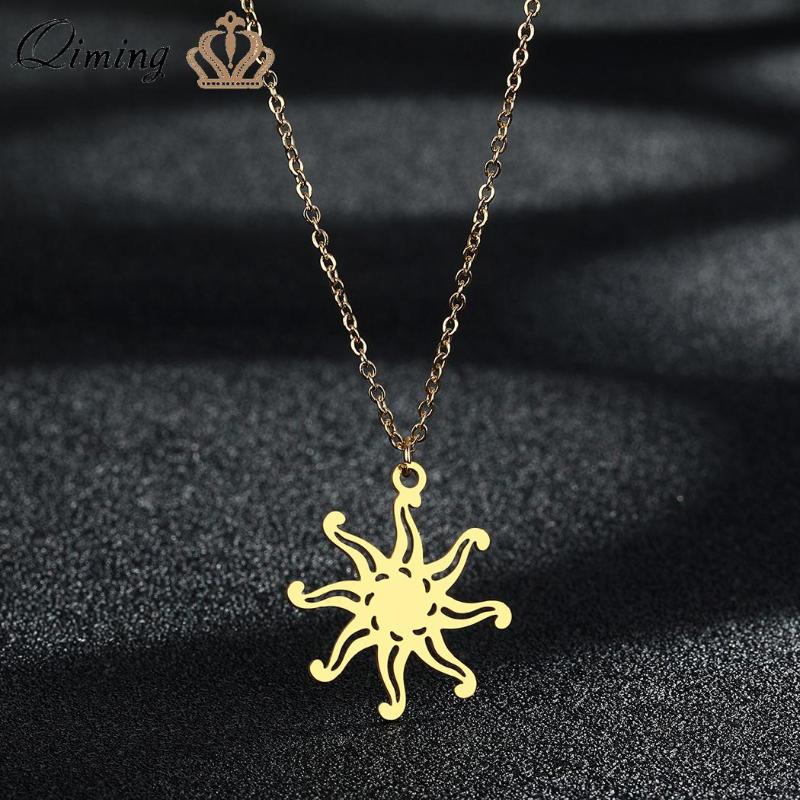 Pendant Necklaces Stainless Steel Sun Necklace For Women Statement Everyday Jewelry Sunny Charm Collier
Pendant Necklaces Stainless Steel Sun Necklace For Women Statement Everyday Jewelry Sunny Charm Collier