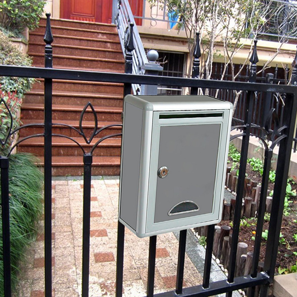 Vintage Aluminium Lockable Secure Mail Letter Post Box Mailbox Postbox for Home Garden Ornament Decor T200117
Vintage Aluminium Lockable Secure Mail Letter Post Box Mailbox Postbox for Home Garden Ornament Decor T200117