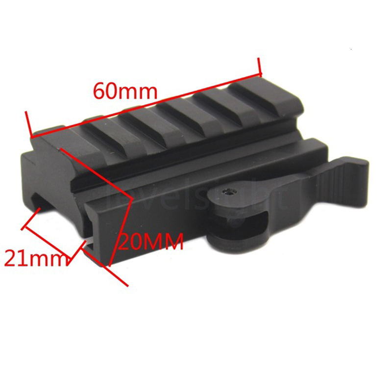 / Weaver Picatinny Rail Adaptor and Riser Medium Profile 5-Slot QD Quick Detach Lever Lock Mount Adapter 20mm, Black
/ Weaver Picatinny Rail Adaptor and Riser Medium Profile 5-Slot QD Quick Detach Lever Lock Mount Adapter 20mm, Black