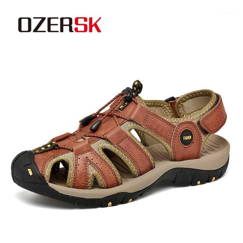 OZERSK Brand Summer Hot Sale Men Sandals Genuine Leather Men Beach Roman Casual Shoes Slippers Shoes Plus Size 38~481, 02 blue
OZERSK Brand Summer Hot Sale Men Sandals Genuine Leather Men Beach Roman Casual Shoes Slippers Shoes Plus Size 38~481, 02 blue