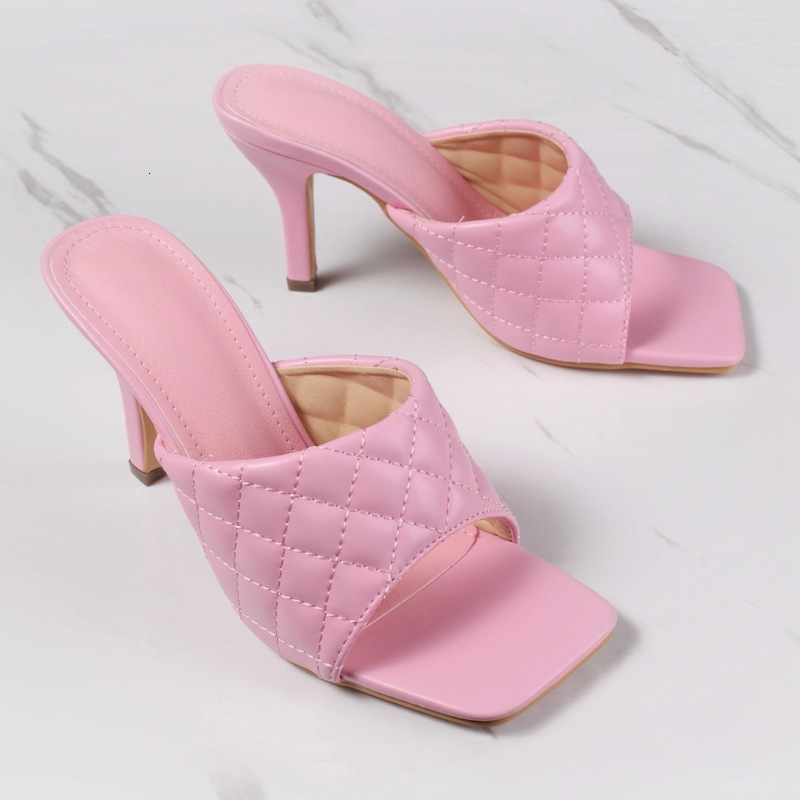 2021 New Women's Solid Color Mules Thin High Heel Sandals Square Toe Casual Comfortable Summer Women Shoes Slippers Zcjp, Yellow
2021 New Women's Solid Color Mules Thin High Heel Sandals Square Toe Casual Comfortable Summer Women Shoes Slippers Zcjp, Yellow