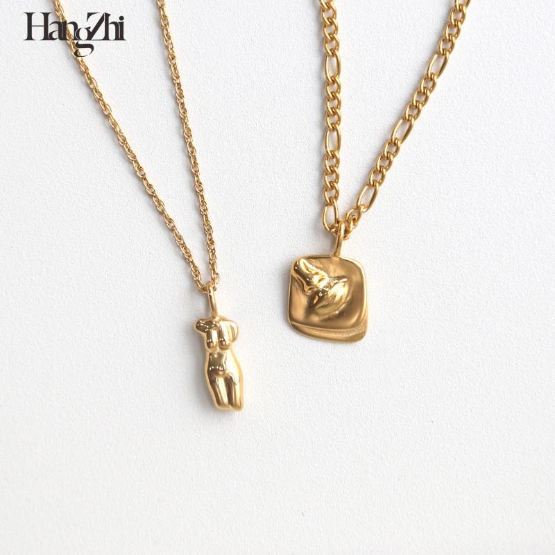 HANGZHI 2020 Punk Gold Titanium steel Geometric Abstract Art Human Body Face Necklace Retro for Women Girls Party Jewelry
HANGZHI 2020 Punk Gold Titanium steel Geometric Abstract Art Human Body Face Necklace Retro for Women Girls Party Jewelry