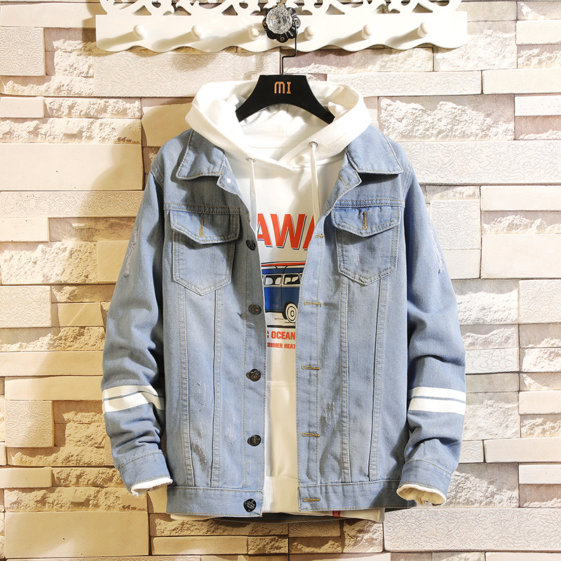 2020 Denim Jacket Streetwear Spring Autumn Coat Men new arrival casual jacket T200502