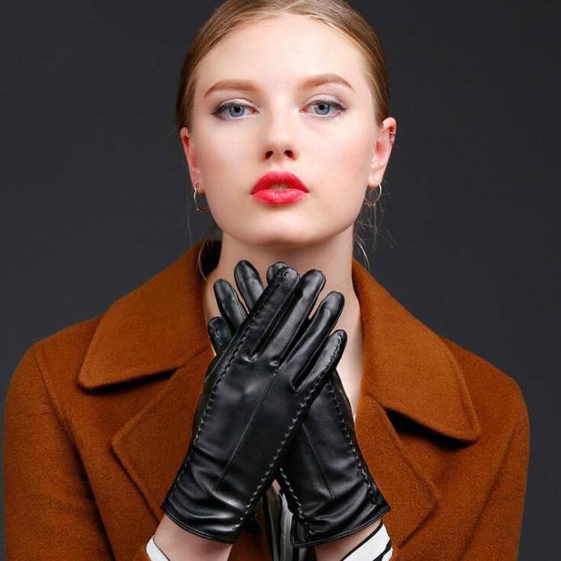 New PU Leather Touch-screen Gloves Women Comfortable Warm Cycling Outdoor Mittens Driving Fashion Black Female Hand Muff H3239
New PU Leather Touch-screen Gloves Women Comfortable Warm Cycling Outdoor Mittens Driving Fashion Black Female Hand Muff H3239