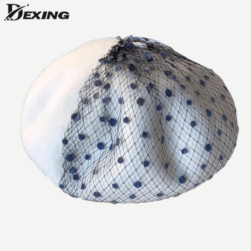 Autumn Winter Hat for Women New Japanese Wool Beret Hat Female Net Dot Painter Elegant Pumpkin Lace wedding, White
Autumn Winter Hat for Women New Japanese Wool Beret Hat Female Net Dot Painter Elegant Pumpkin Lace wedding, White