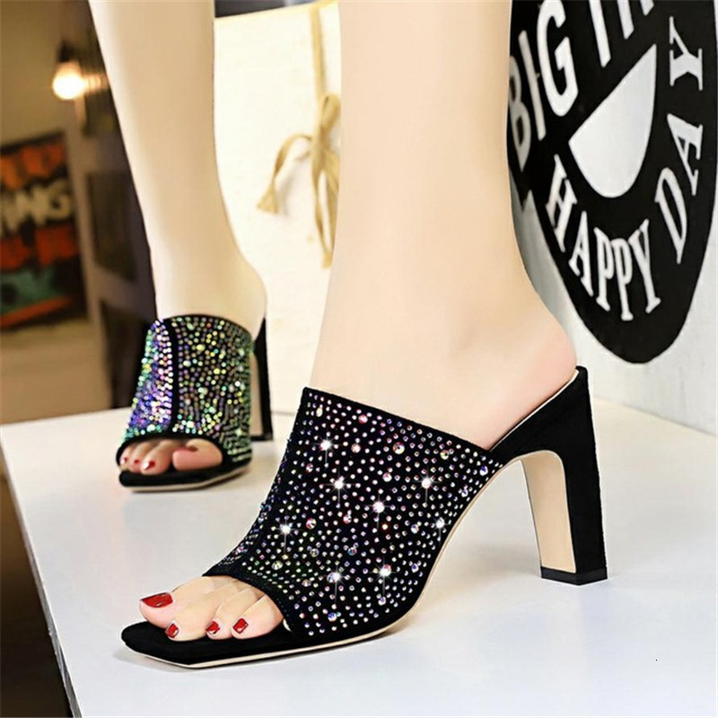 Sexy 2021 New Summer Strass Women's Fashions High Heels Ladies Sandals Square Toe Wedding Party -40 Black Shoes CA7X, Blue
Sexy 2021 New Summer Strass Women's Fashions High Heels Ladies Sandals Square Toe Wedding Party -40 Black Shoes CA7X, Blue