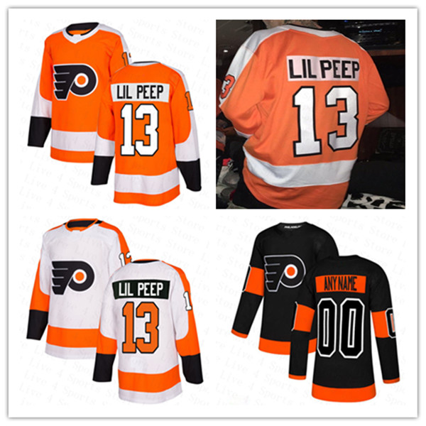 Fashion Star Men Women Youth Lil Peep #13 Philadelphia Flyers Jerseys Hockey Stitched Orange Black White Good Quality Size S-XXXL, Black;red
Fashion Star Men Women Youth Lil Peep #13 Philadelphia Flyers Jerseys Hockey Stitched Orange Black White Good Quality Size S-XXXL, Black;red