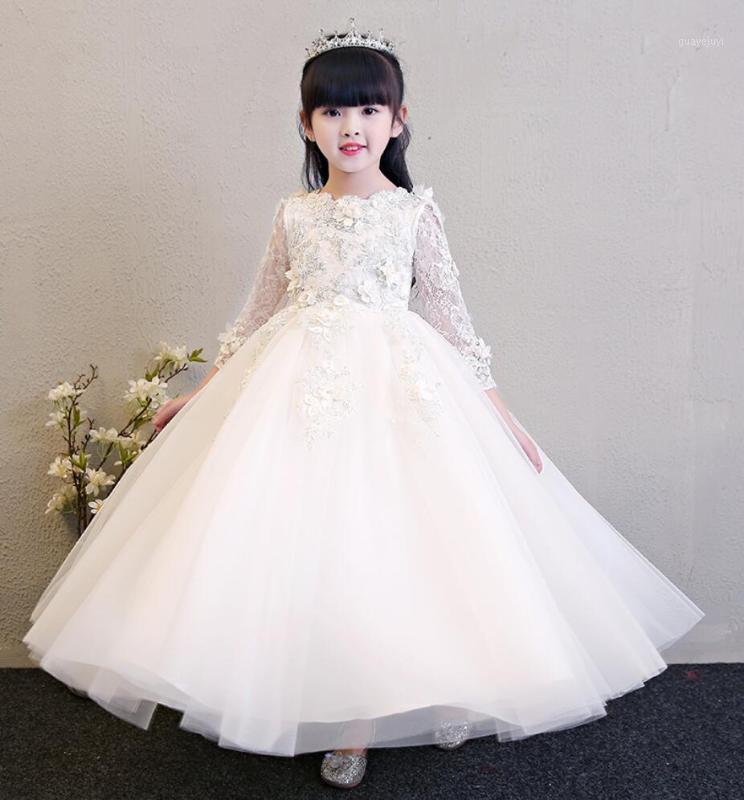 Ivory Chiffon Flower Girl Dress Kids Wedding Formal Wedding Party Lace Sleeve Pageant Long Dress Girl First Communion Ball Gown1, Short style
Ivory Chiffon Flower Girl Dress Kids Wedding Formal Wedding Party Lace Sleeve Pageant Long Dress Girl First Communion Ball Gown1, Short style