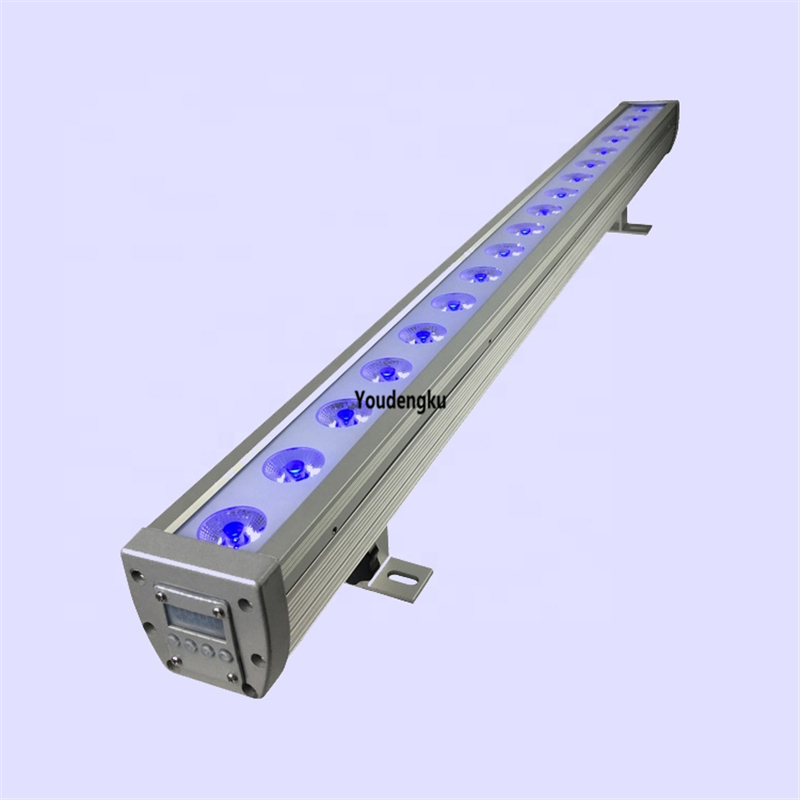 6 pieces led wash wall dmx rgb wall washer waterproof 18x3W 3 in 1 rgb outdoor led wall washer ip65 light