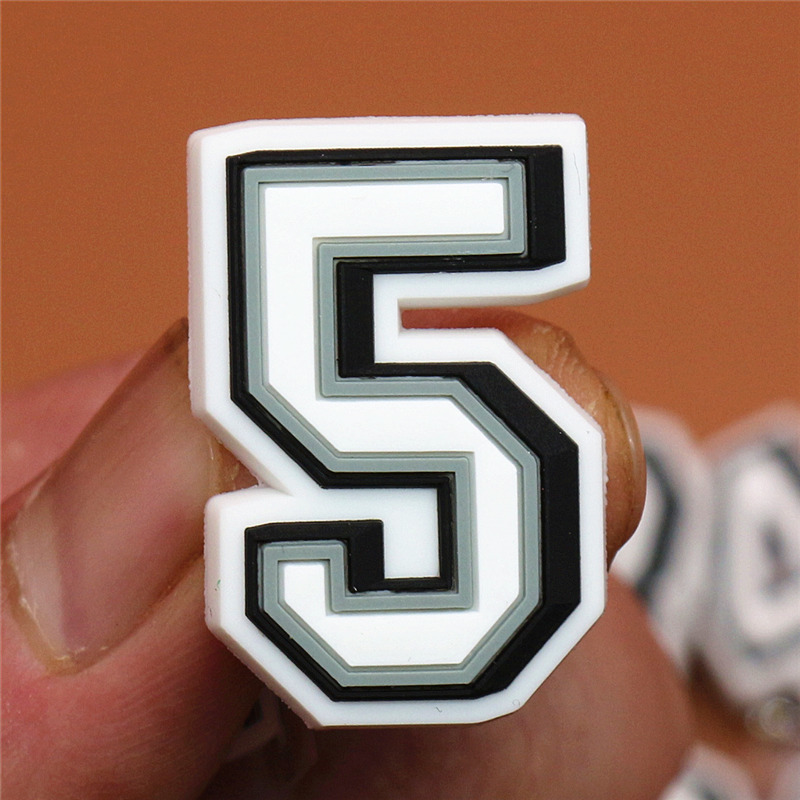 2021 Original PVC Shoe Buckle Accessories Funny Digital Heart Shaped Feces Shoes Decoration Charms Bracelets Kids Gifts