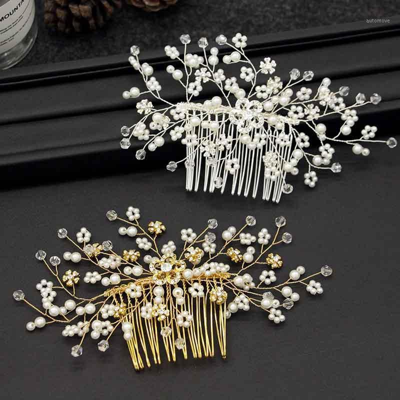 New Korean Pearl Beads Bride Hair Comb Jewelry Wedding Crystal Flower Crown Tiara Headbands Bridal Bridesmaid Hair Pins ML1411
New Korean Pearl Beads Bride Hair Comb Jewelry Wedding Crystal Flower Crown Tiara Headbands Bridal Bridesmaid Hair Pins ML1411