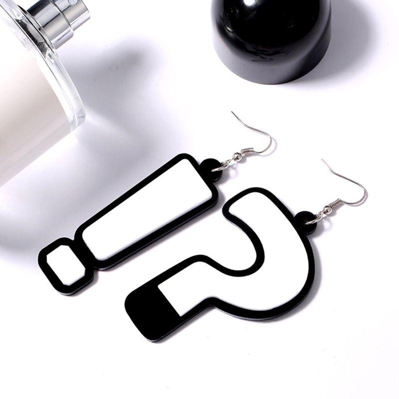 3D New Fashion Women Earrings Creative Question Mark Exclamation Drop Pendant Trend Wild Asymmetric Earring Jewelry Gifts
3D New Fashion Women Earrings Creative Question Mark Exclamation Drop Pendant Trend Wild Asymmetric Earring Jewelry Gifts