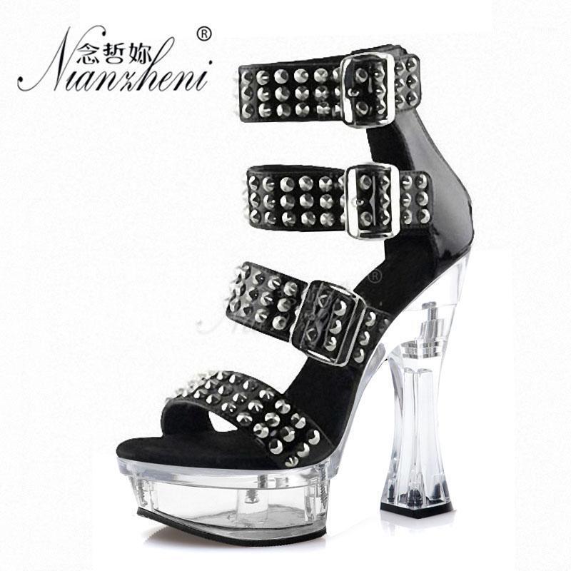 6 inches Super High heeled shoes Roman Hollow Metal Rivet Gothic Narrow band 14cm Spool heels Nightclub SandalsLady Pole dancing1, Black ribbon
6 inches Super High heeled shoes Roman Hollow Metal Rivet Gothic Narrow band 14cm Spool heels Nightclub SandalsLady Pole dancing1, Black ribbon
