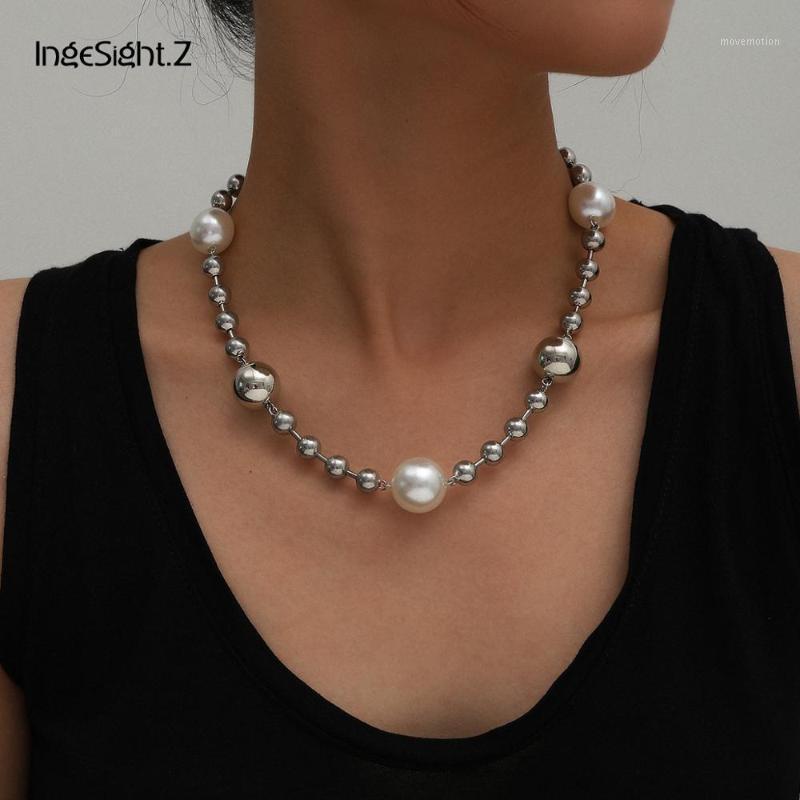 IngeSight.Z Vintage Silver Color Round Ball Beaded Choker Necklace Statement Imitation Pearl Collar Necklaces for Women Jewelry1
IngeSight.Z Vintage Silver Color Round Ball Beaded Choker Necklace Statement Imitation Pearl Collar Necklaces for Women Jewelry1