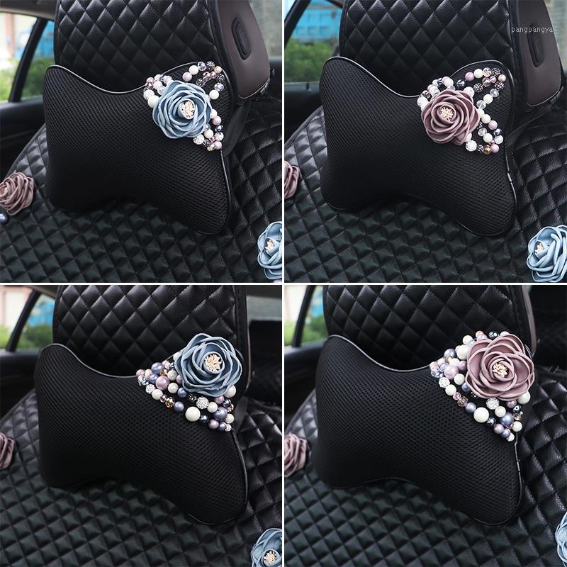 Hot Rhinestone Pearls Flower Car Headrest Pillow Ice Silk Neck Waist Supports Cushion For Girls Auto Seat Cover Accessories1
Hot Rhinestone Pearls Flower Car Headrest Pillow Ice Silk Neck Waist Supports Cushion For Girls Auto Seat Cover Accessories1