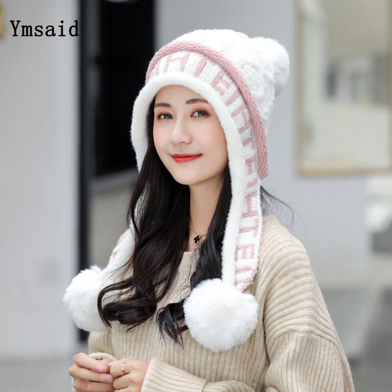 2020 New Fashion Fur Pompom Winter Knitted Hat For Women Warm Ear Protection Hat Fleece Lined Girl Knit Sweet Cute Beanies Cap, Orange
2020 New Fashion Fur Pompom Winter Knitted Hat For Women Warm Ear Protection Hat Fleece Lined Girl Knit Sweet Cute Beanies Cap, Orange