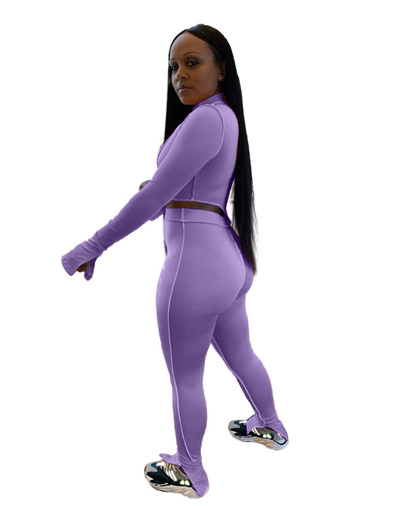 Womens outfits tracksuits long sleeve 2 piece set tracksuit jogging sportsuit shirt leggings sweatshirt pants suit selling Print Pencil