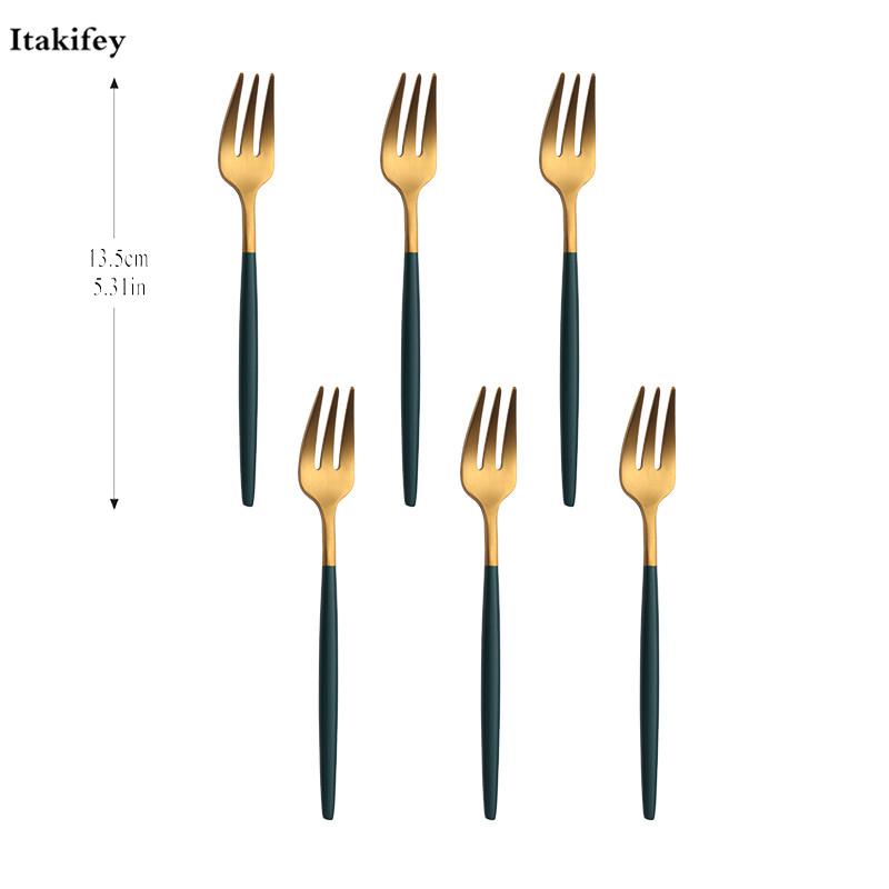 8pcsTea Fork Grade Stainless Steel Fork Gold For Fruit Salad Small Thicken Round Handle Dinnerware Useful Drop shipping
8pcsTea Fork Grade Stainless Steel Fork Gold For Fruit Salad Small Thicken Round Handle Dinnerware Useful Drop shipping