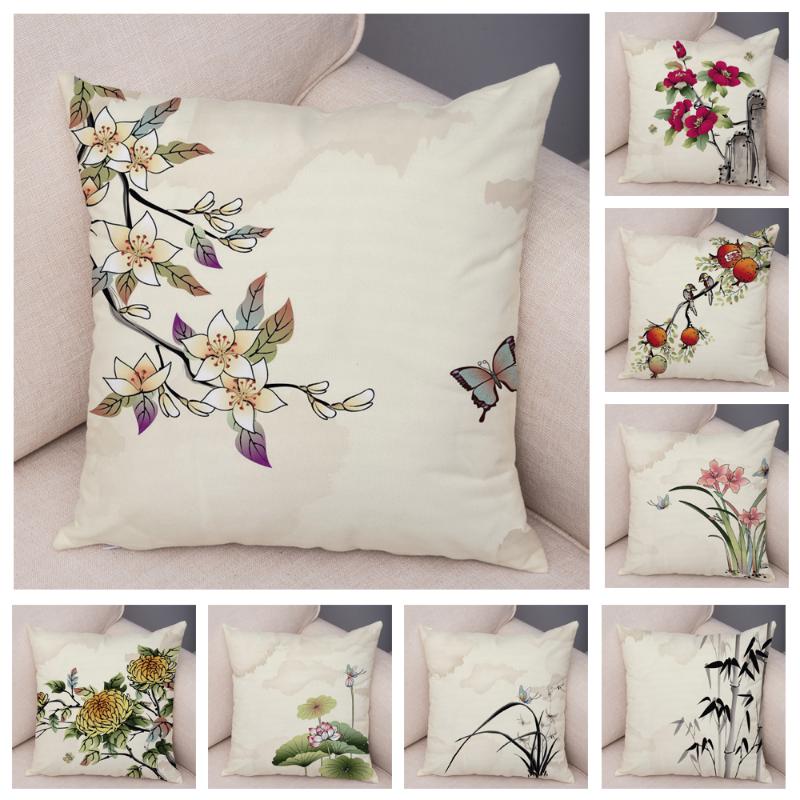 Chinese Ink Plant Pillow Case Flowers Leaf Short Plush 45*45 cm Square Cushion Cover for Sofa Home Decor Printed Pillowcase, 18
Chinese Ink Plant Pillow Case Flowers Leaf Short Plush 45*45 cm Square Cushion Cover for Sofa Home Decor Printed Pillowcase, 18