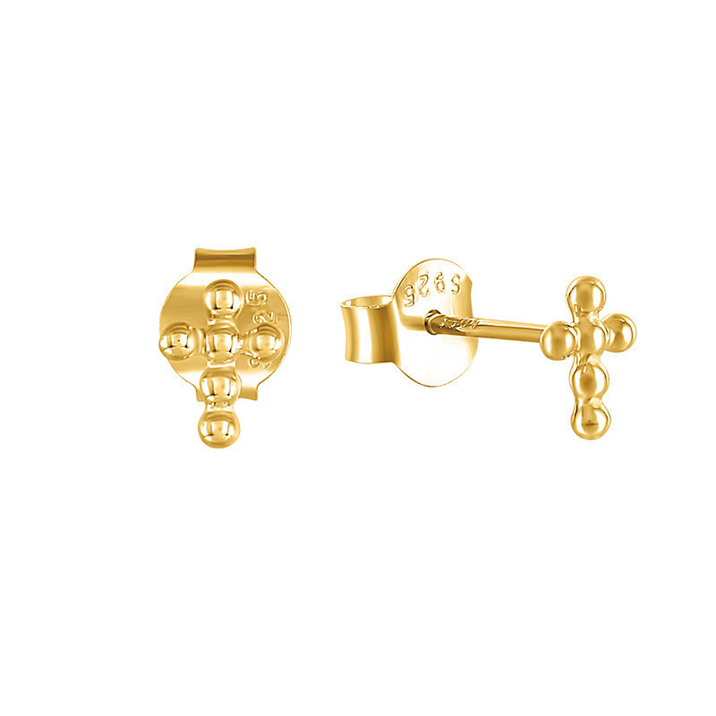 Februaryfrost Brand Designer 100% 925 Sterling Silver Small Round Beads Cross Stud Earrings for Women Fashion Designer Women Simple Earrings
Februaryfrost Brand Designer 100% 925 Sterling Silver Small Round Beads Cross Stud Earrings for Women Fashion Designer Women Simple Earrings