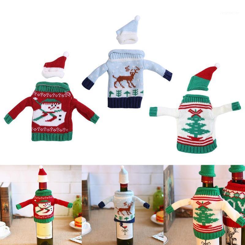 Christmas Decorations Knitting Sweater Wine Bottle Cover Set With Hat Xmas Tree Pendant Ornament Cute Gift For Kids1
Christmas Decorations Knitting Sweater Wine Bottle Cover Set With Hat Xmas Tree Pendant Ornament Cute Gift For Kids1