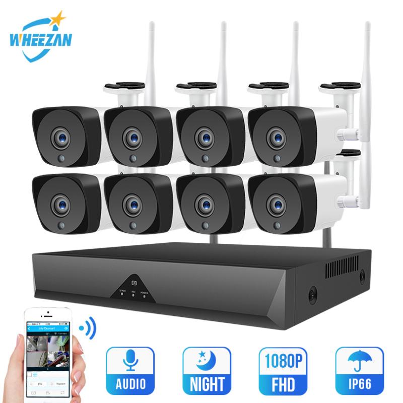 Wheezan CCTV System Wireless Security Camera H.265 Audio Surveillance kit CCTV Wifi 1080P 8CH 2TB HDD Outdoor IP Camera set
Wheezan CCTV System Wireless Security Camera H.265 Audio Surveillance kit CCTV Wifi 1080P 8CH 2TB HDD Outdoor IP Camera set