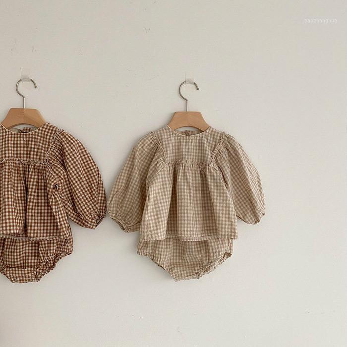 2020 Autumn New Plaid Set Newborn Baby out Two-Piece Set baby girl clothes clothes1, Beige
2020 Autumn New Plaid Set Newborn Baby out Two-Piece Set baby girl clothes clothes1, Beige