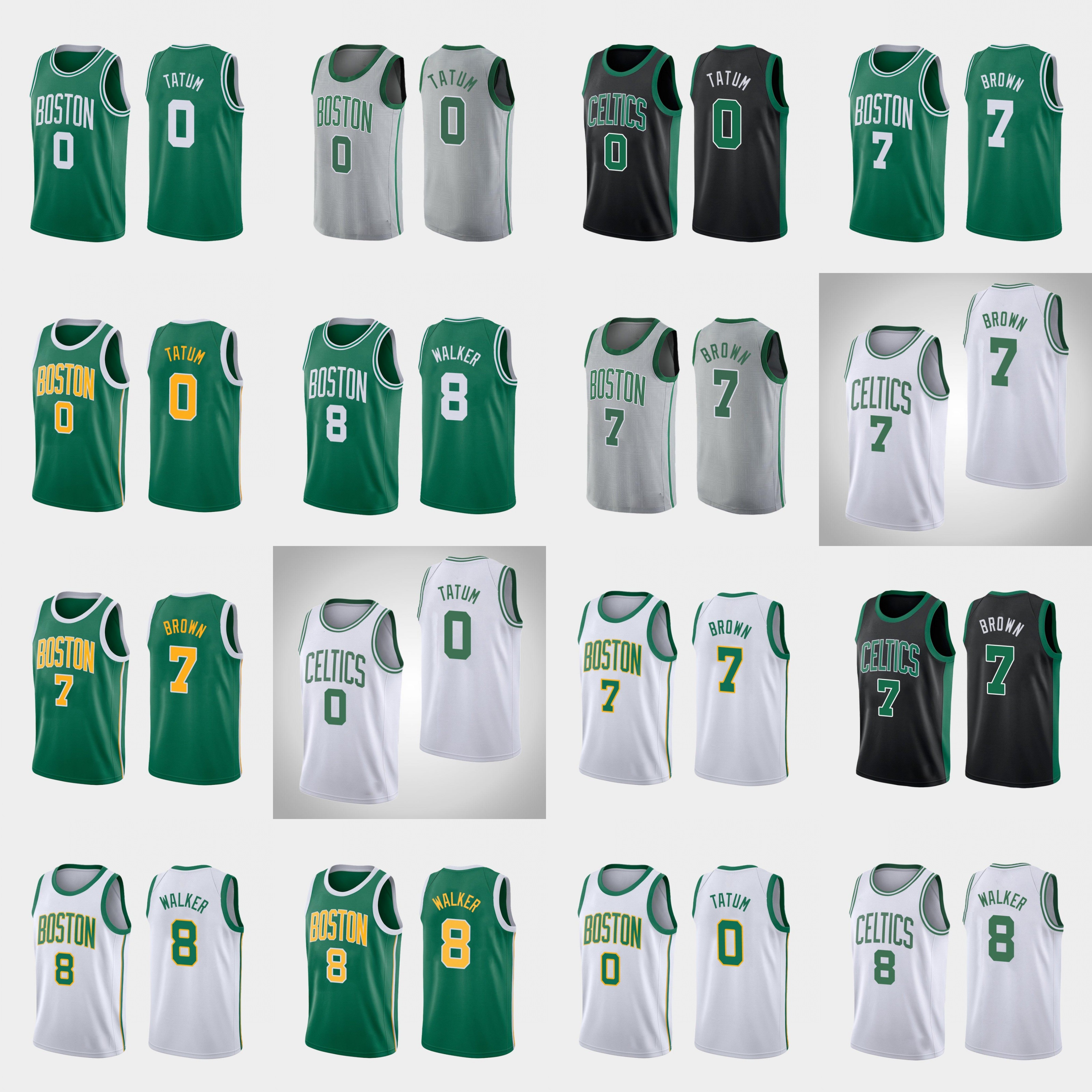 Boston Celtics Men Kemba Walker Jayson Tatum Jaylen Brown White Basketball Jersey, Black
Boston Celtics Men Kemba Walker Jayson Tatum Jaylen Brown White Basketball Jersey, Black