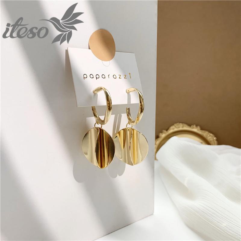 Dangle & Chandelier ITESO Vintage Gold Color Metal Drop Earrings For Women 2021 Fashion Simple Double Circle Sequins Statement Jewelry
Dangle & Chandelier ITESO Vintage Gold Color Metal Drop Earrings For Women 2021 Fashion Simple Double Circle Sequins Statement Jewelry