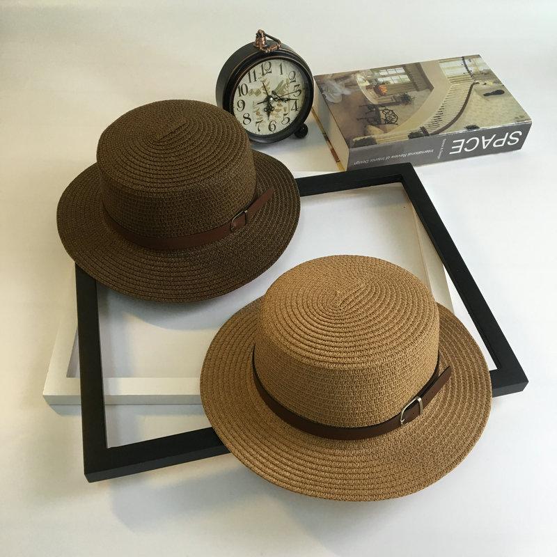 Wide Brim Hats Summer Straw Hat Women's Trip Caps Leisure Beach Sun Belt Buckle Flat Circular Top Sunshade Cap, Black
Wide Brim Hats Summer Straw Hat Women's Trip Caps Leisure Beach Sun Belt Buckle Flat Circular Top Sunshade Cap, Black