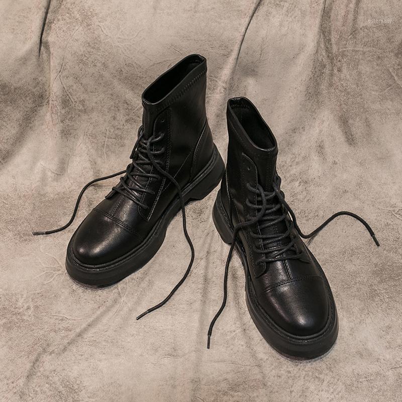 Boots Women British Style High Top Short Boots Lace Up Black Ankle For Women1
Boots Women British Style High Top Short Boots Lace Up Black Ankle For Women1